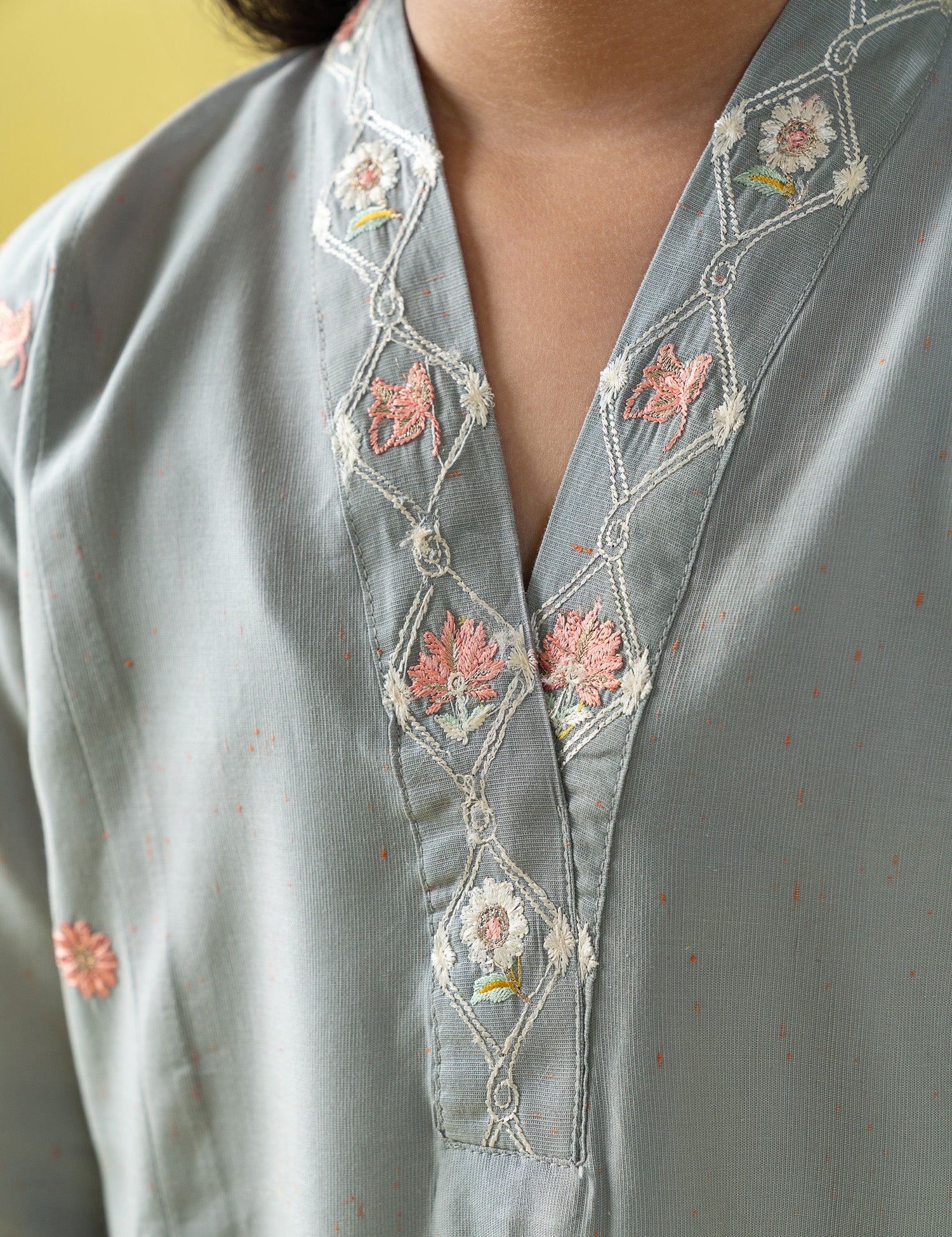 2 PIECE PLEATED NECKLINE SUIT - Image 2