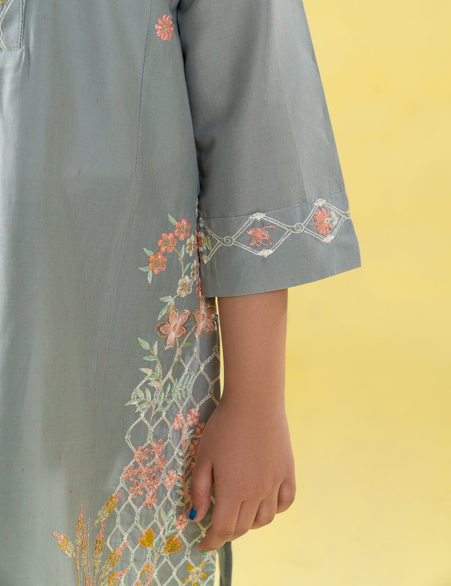 2 PIECE PLEATED NECKLINE SUIT - Image 3