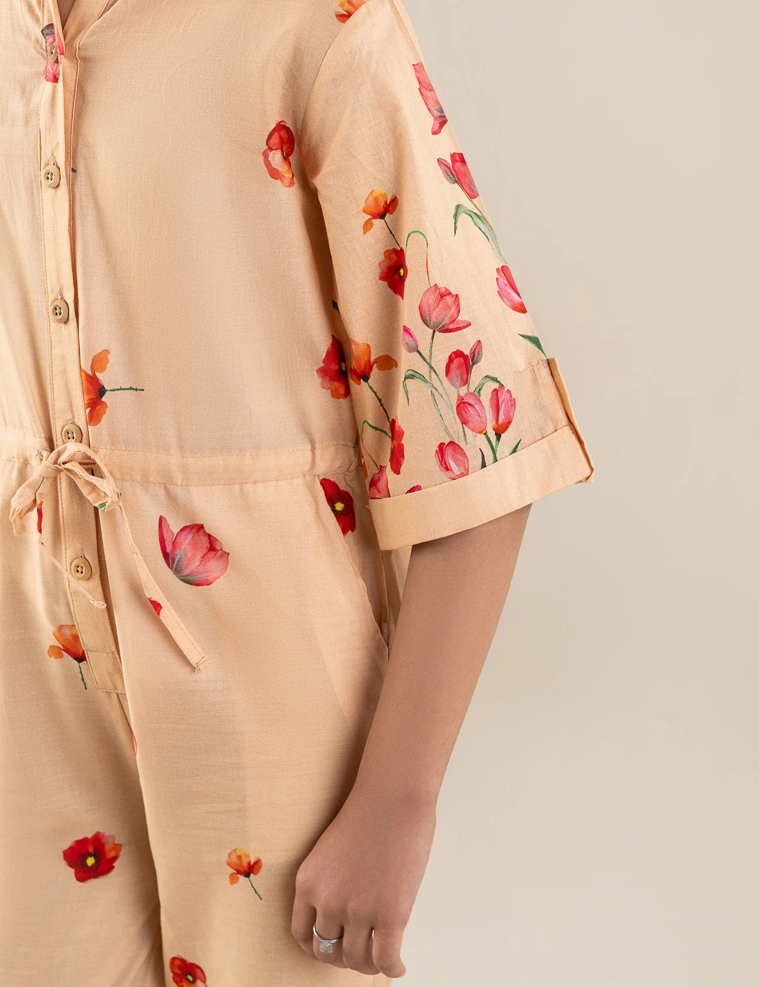 FLORAL PRINTED JUMPSUIT - Image 3