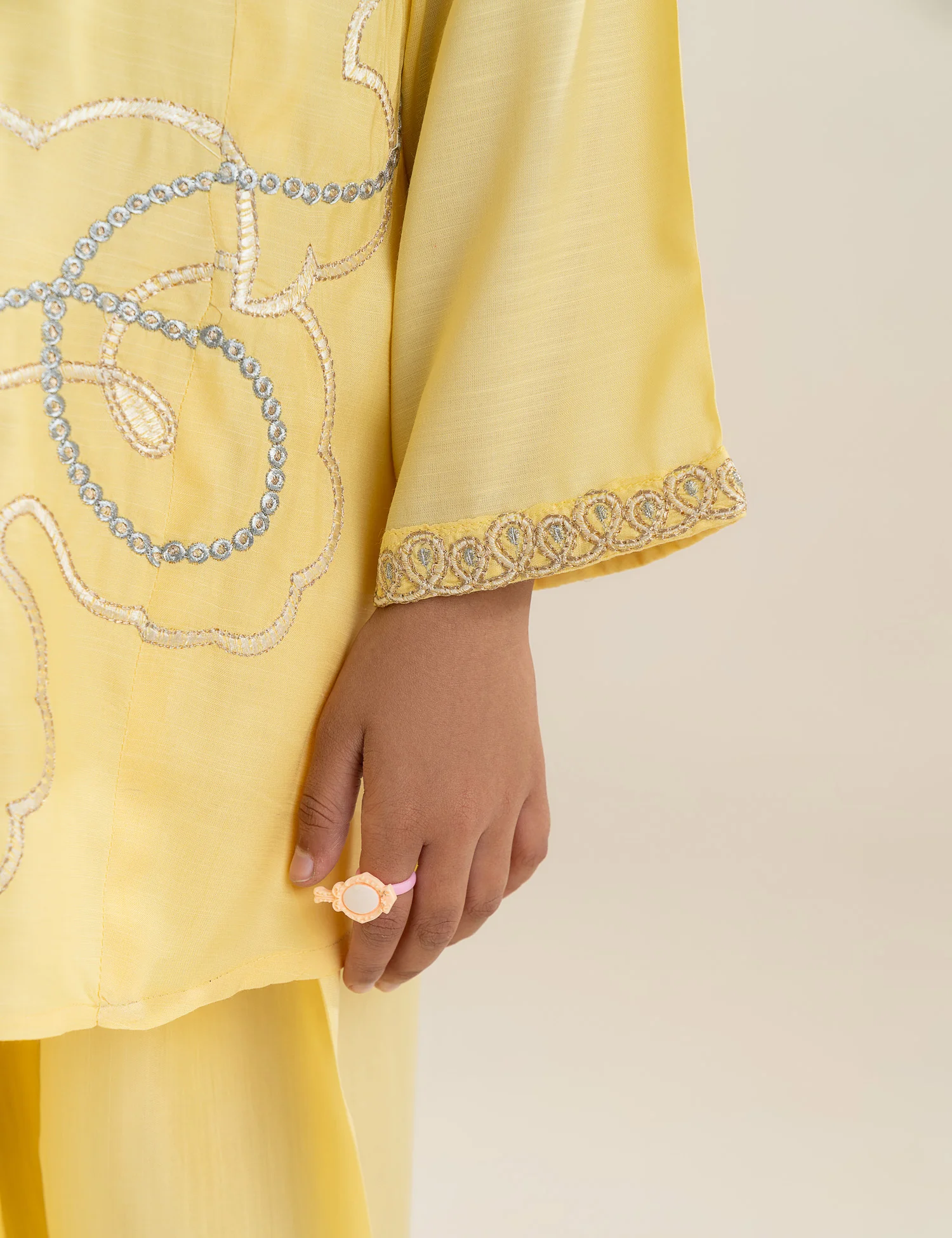2 PIECE MULTI EMBROIDERED SUIT - Image 3