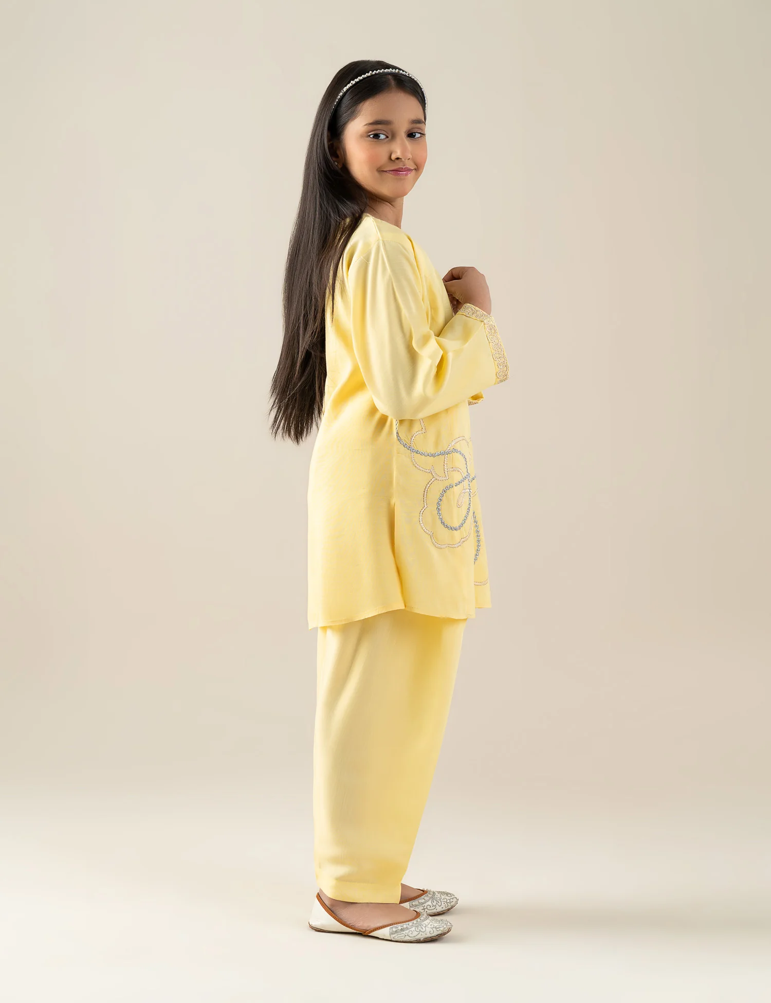 2 PIECE MULTI EMBROIDERED SUIT - Image 4