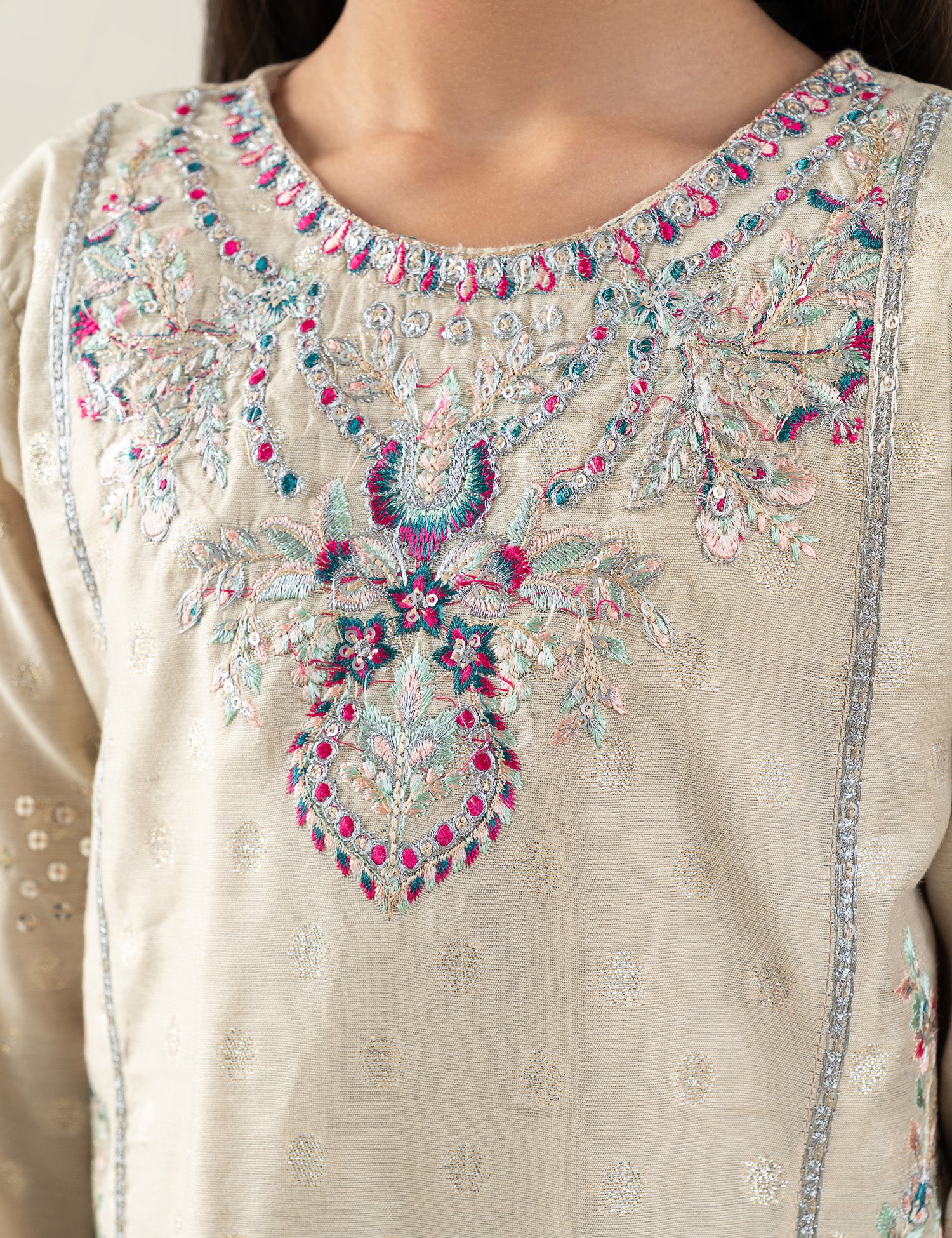 2 PIECE ETHNIC EMBROIDERED SUIT - Image 2