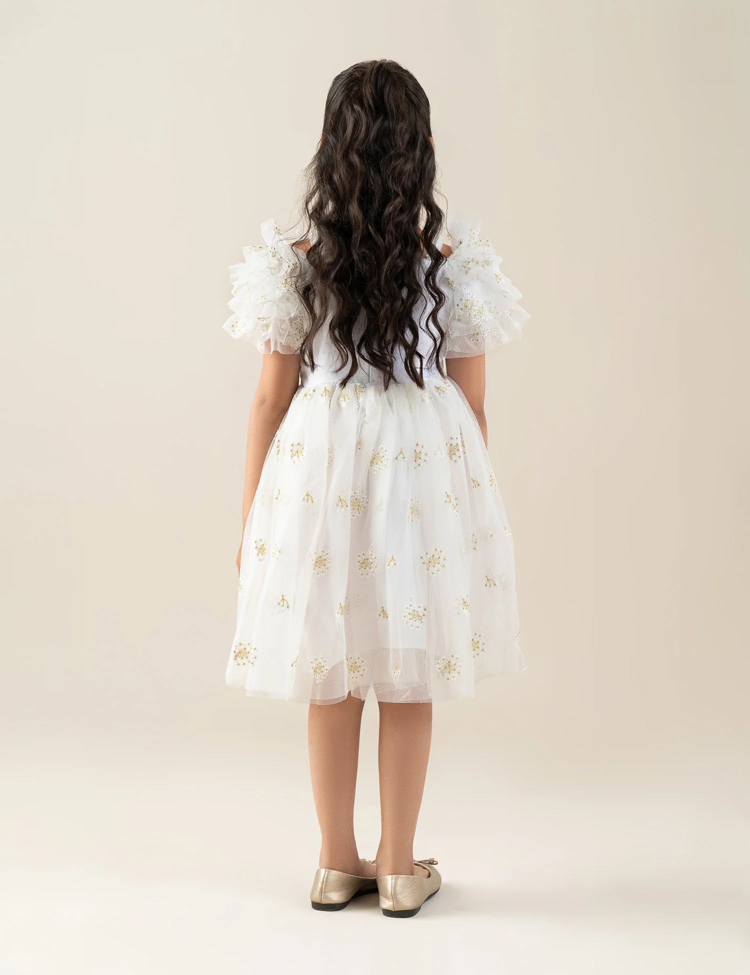 EMBROIDERED TULLE DRESS - Image 4