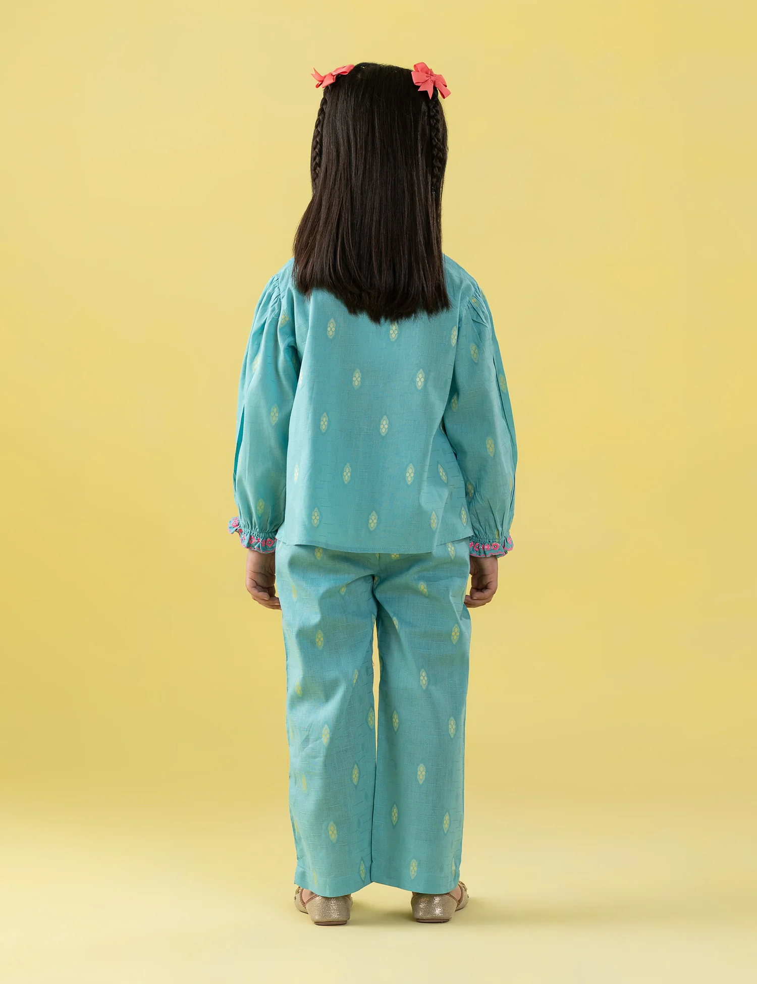 2 PIECE EMBROIDERED PRINTED SUIT - Image 5