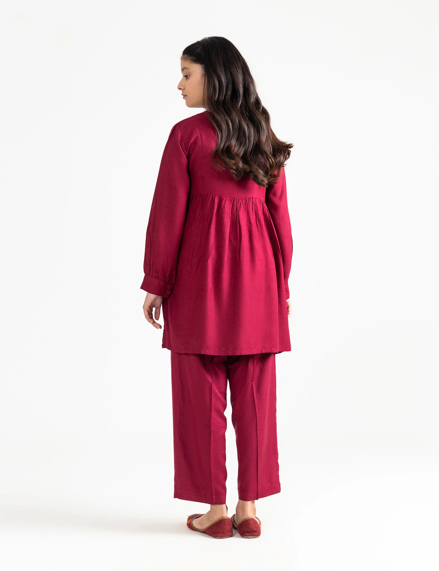 2 PIECE EMBROIDRED PEPLUM SUIT - Image 4