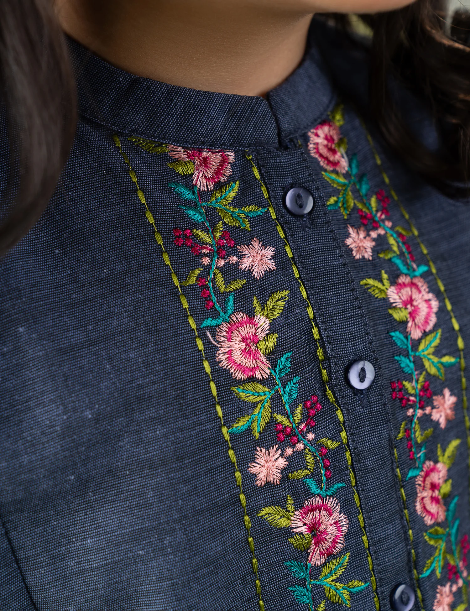 2 PIECE VIBRANT EMBROIDERED SUIT - Image 2