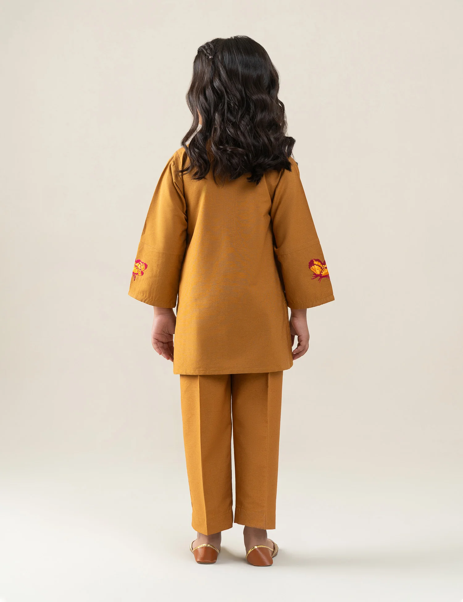 2 PIECE BUTTERFLY EMBROIDERED SUIT - Image 5