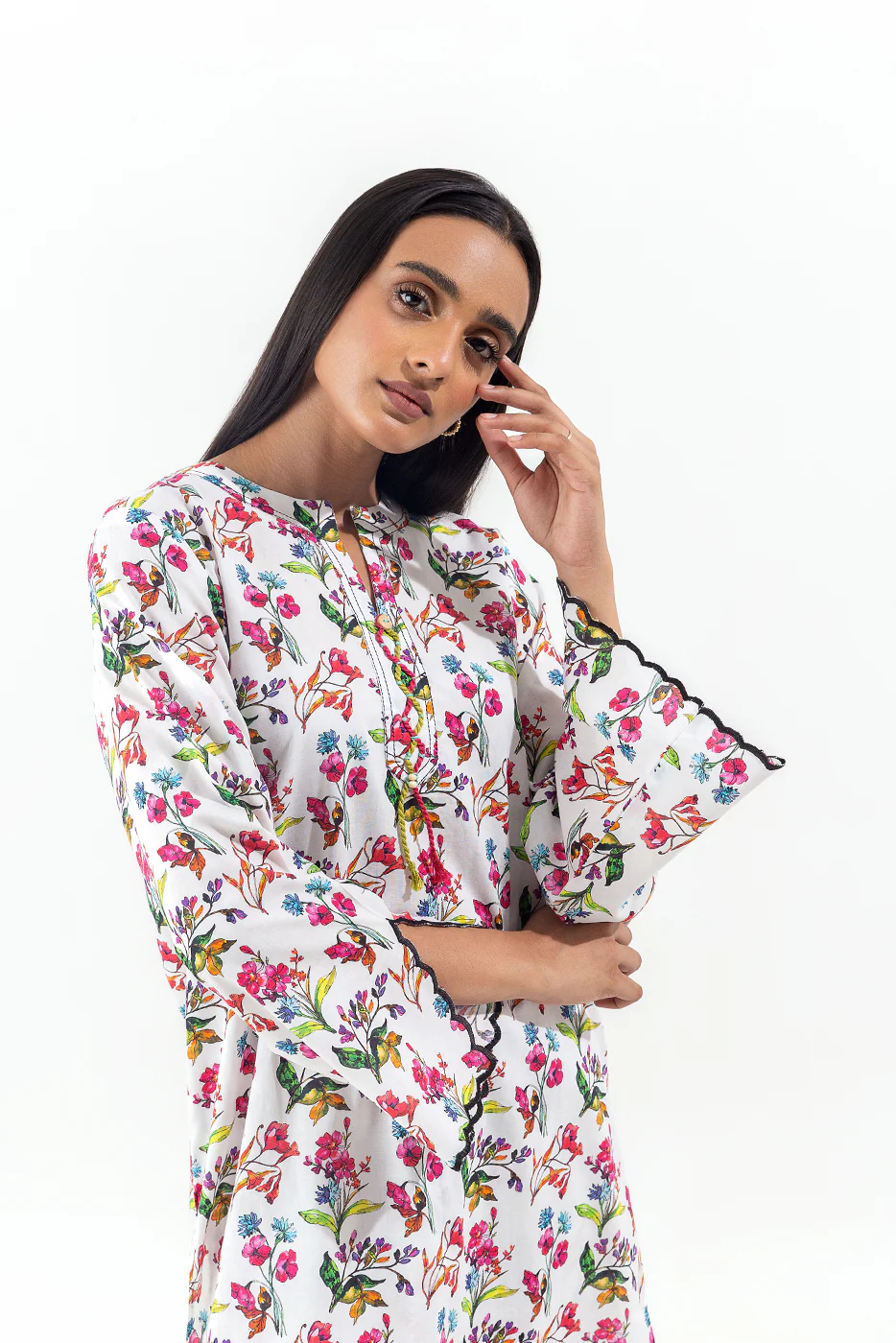2 PIECE PRINTED LAWN SUIT (PRET) - Image 2