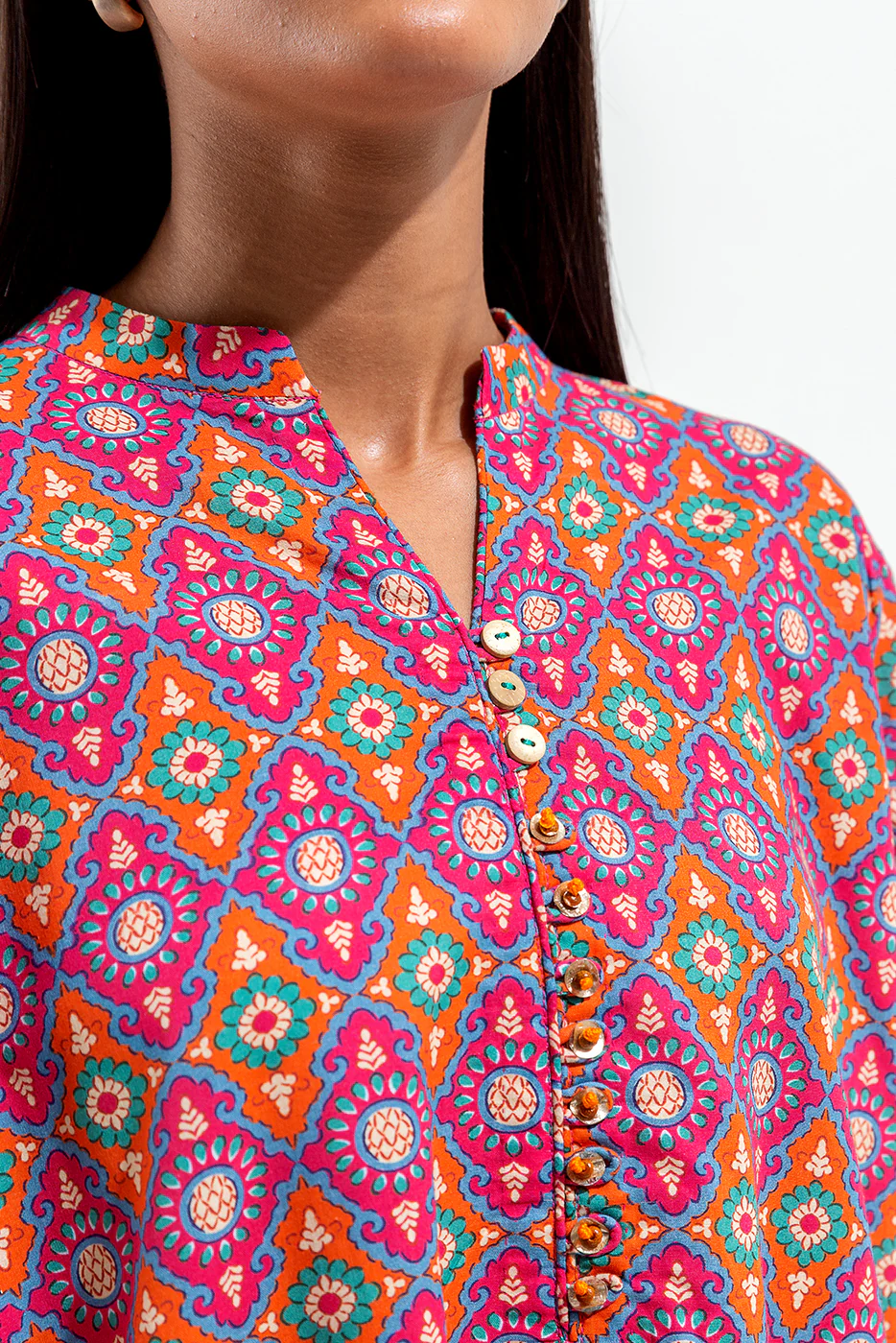 2 PIECE PRINTED LAWN  SUIT (PRET) - Image 4