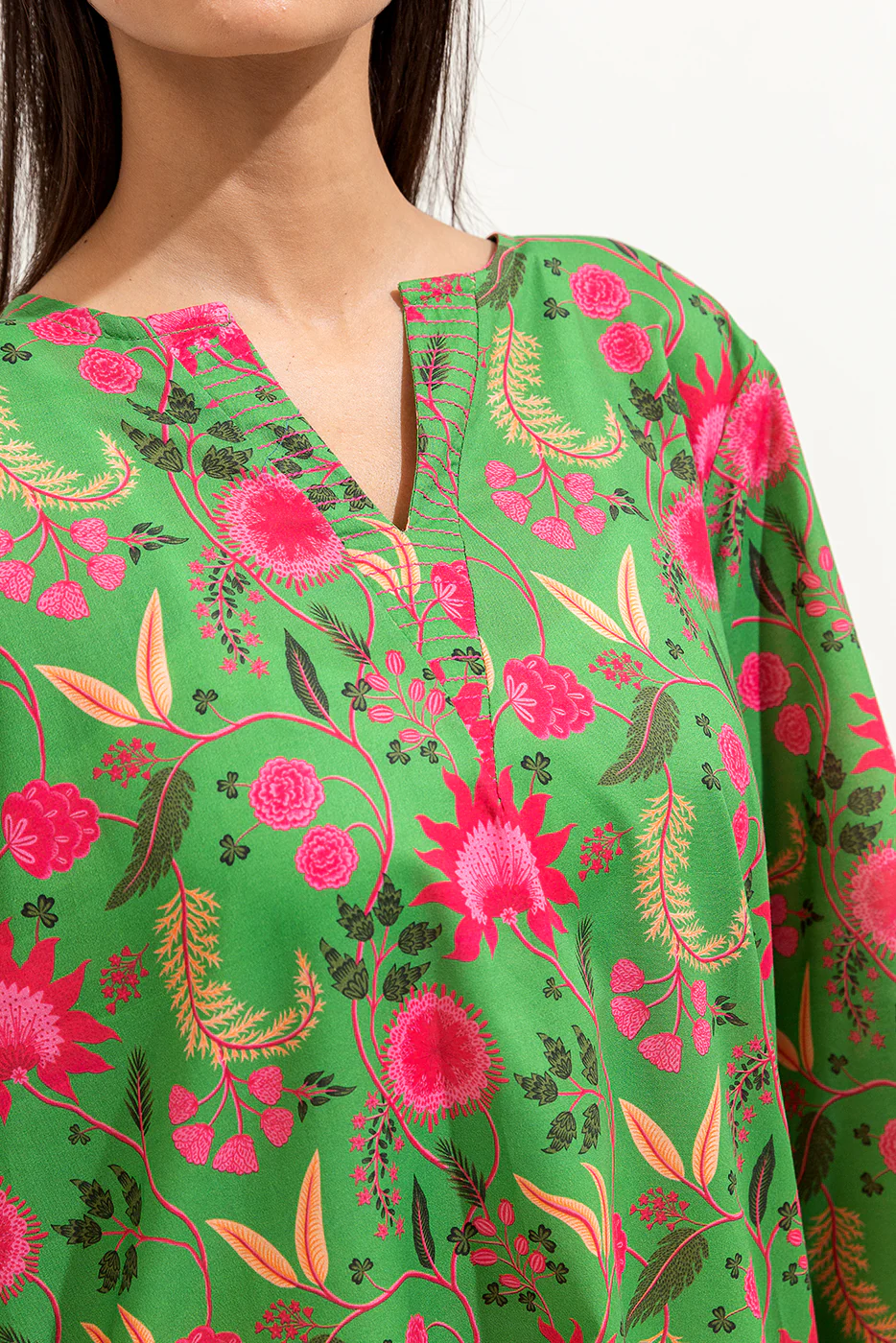 PRINTED LAWN SHIRT (PRET) - Image 4