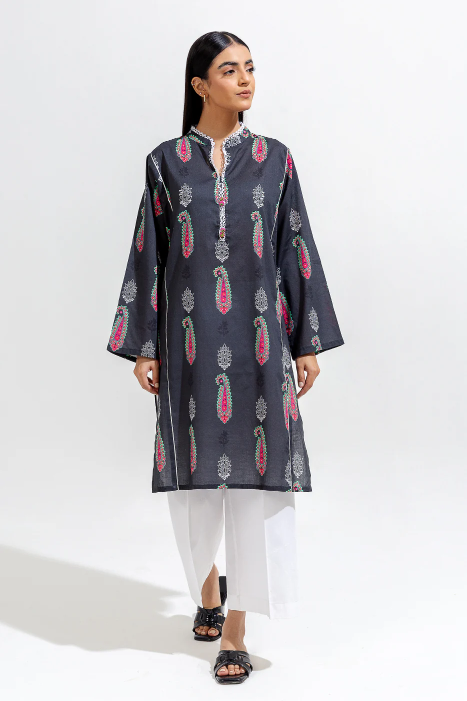PRINTED LAWN SHIRT (PRET) - Image 4