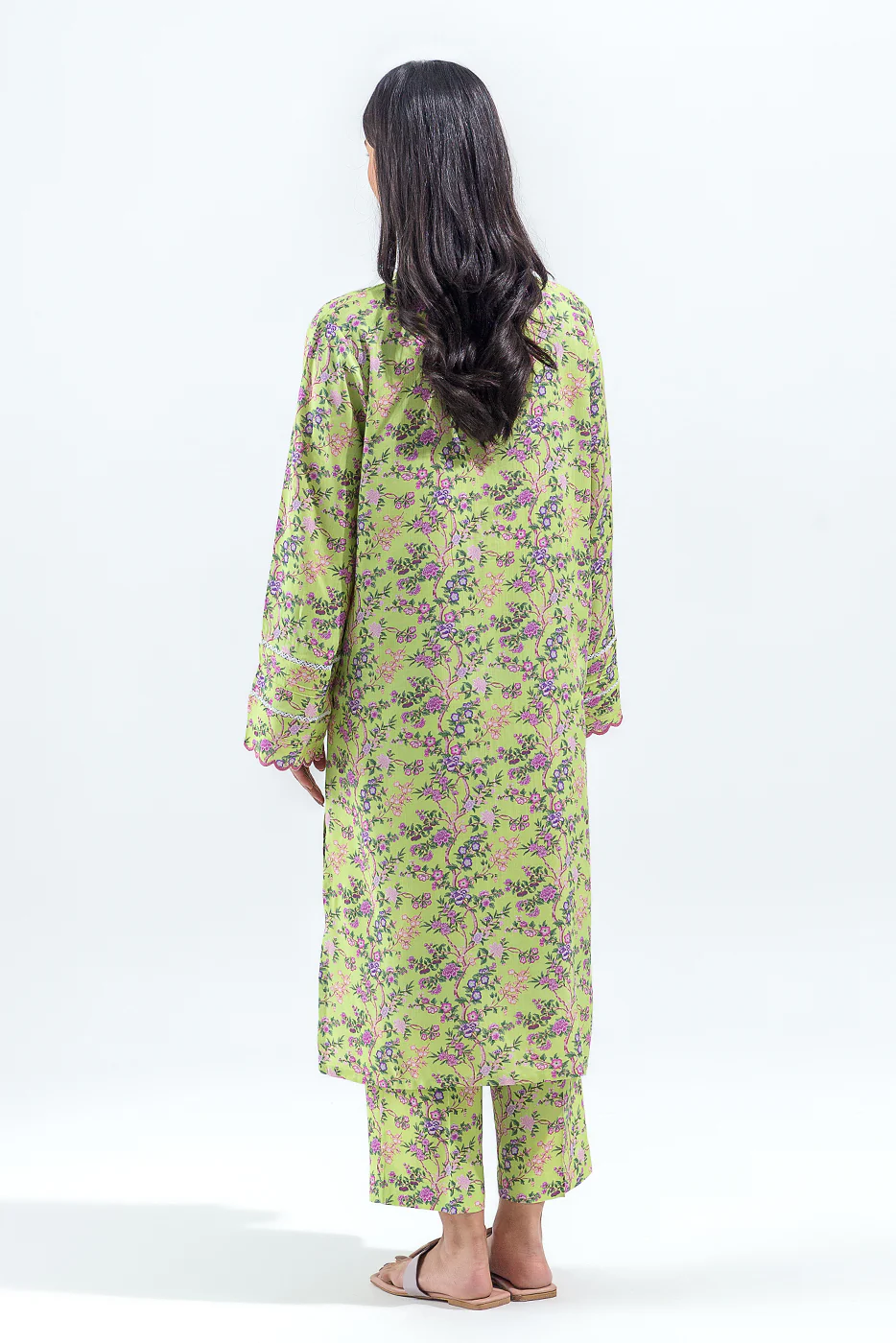 2 PIECE PRINTED VISCOSE SUIT (PRET) - Image 4