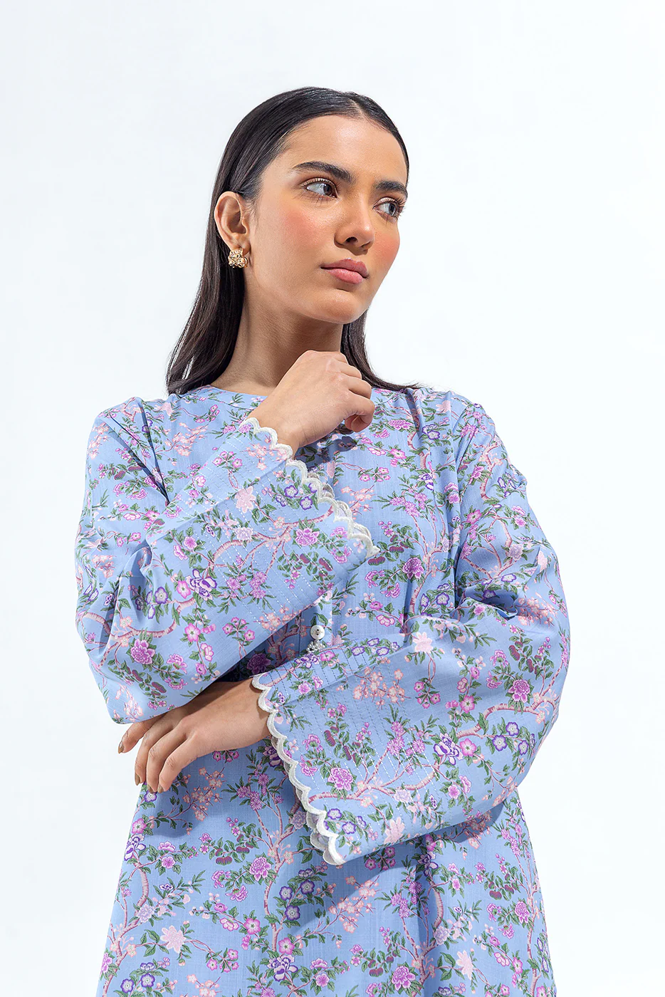 2 PIECE PRINTED VISCOSE SUIT (PRET) - Image 2