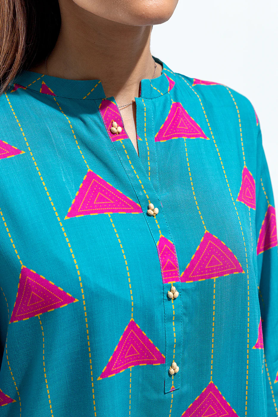 PRINTED VISCOSE SHIRT (PRET) - Image 4