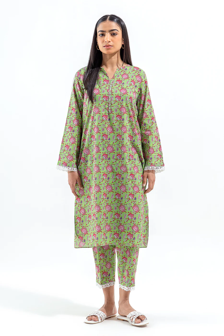 2 PIECE PRINTED LAWN SUIT (PRET) - Image 2