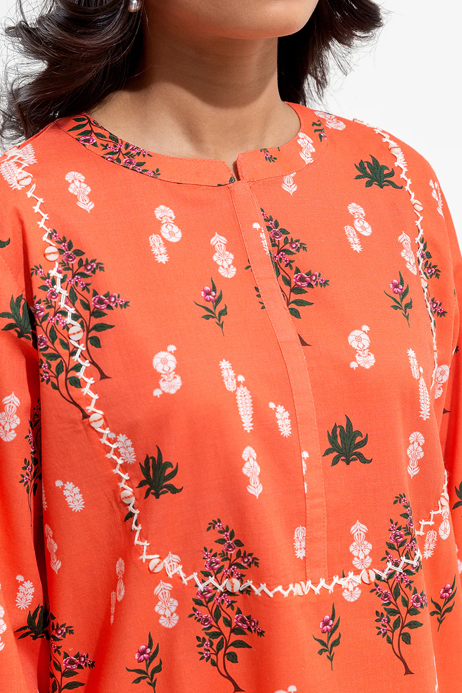 2 PIECE PRINTED LAWN SUIT (PRET) - Image 4