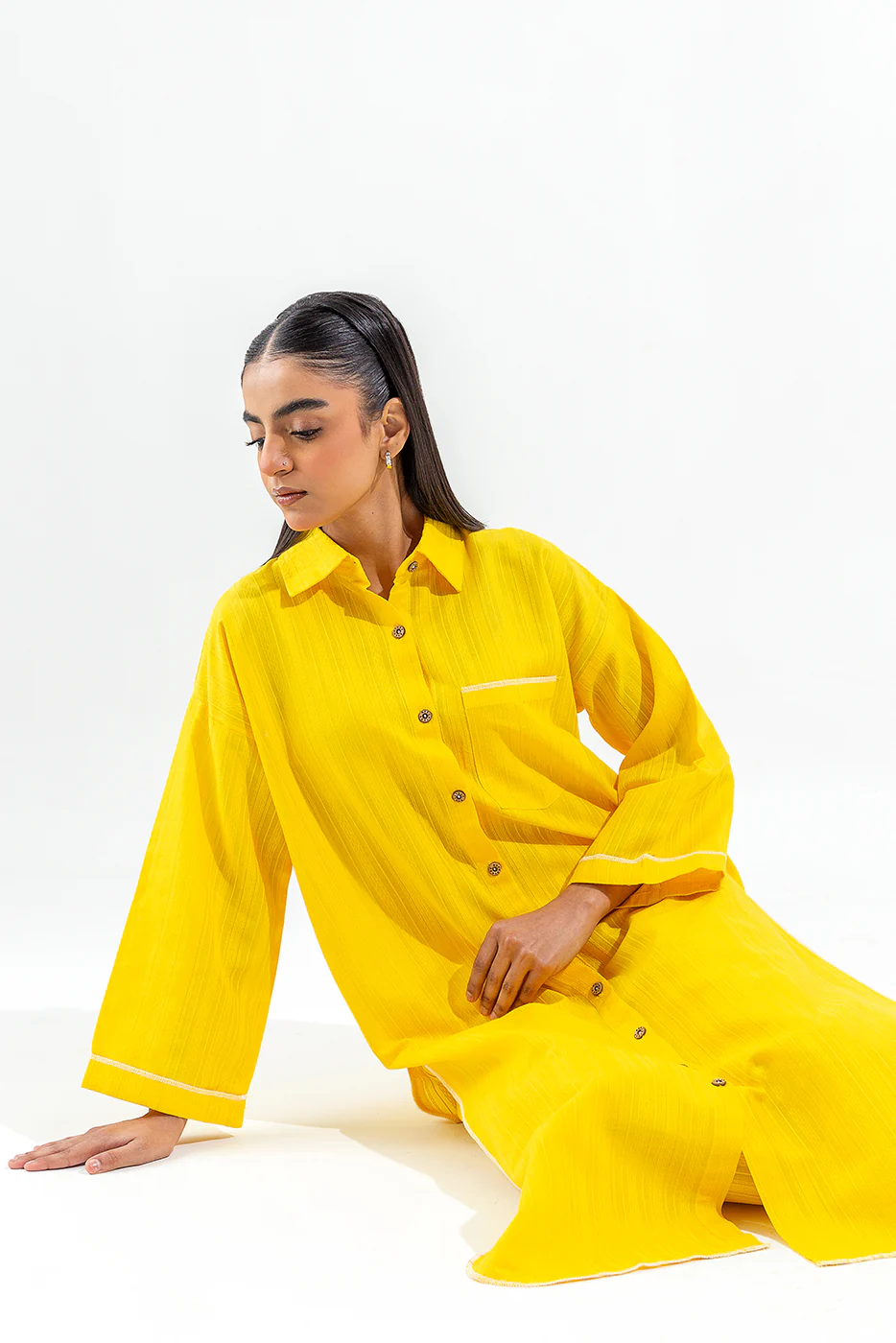 2 PIECE BASIC JACQUARD SUIT (PRET) - Image 2