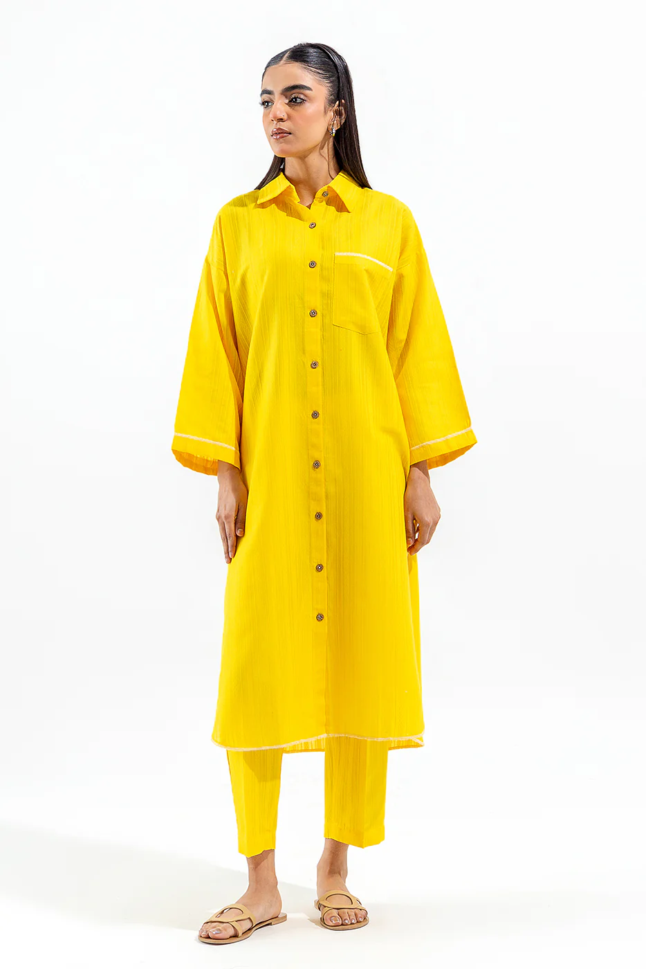 2 PIECE BASIC JACQUARD SUIT (PRET) - Image 3