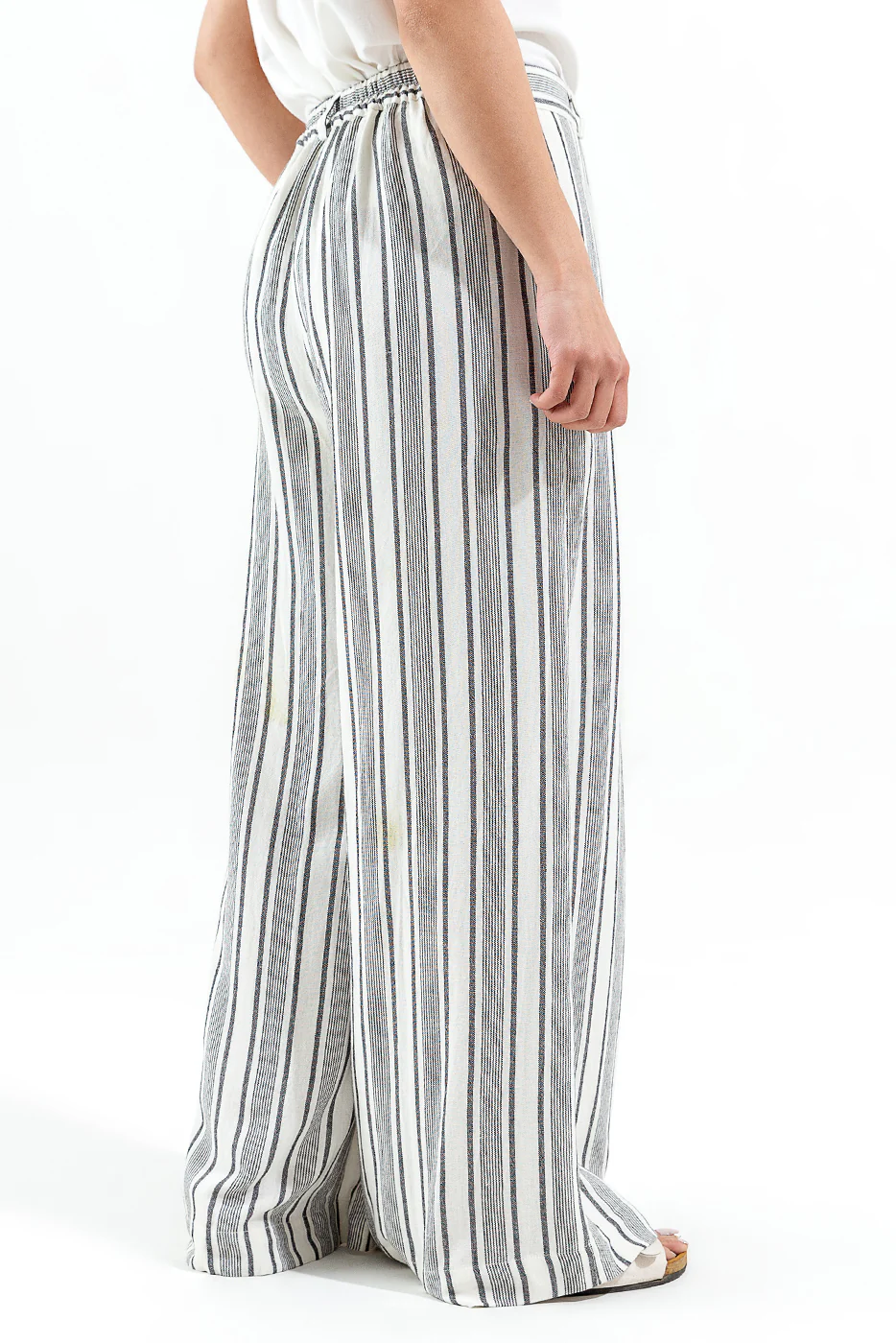 STRIPED WIDE LEG PANTS - Image 3
