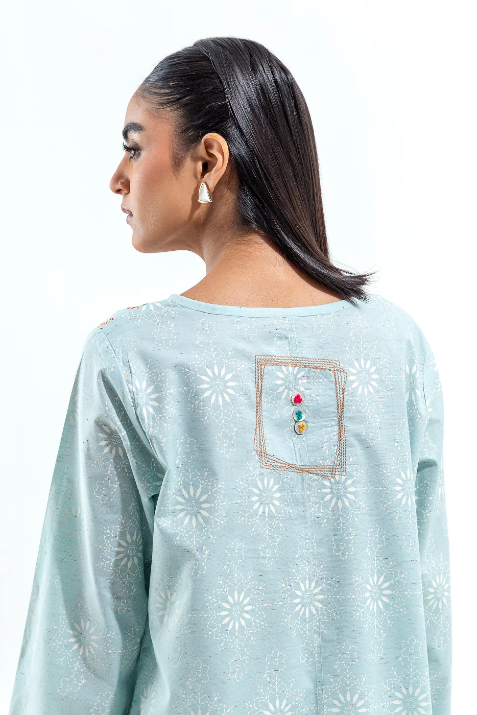 EMBROIDERED MULTI NEPS SHIRT (PRET) - Image 4