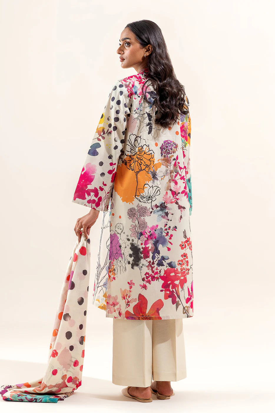 2 PIECE PRINTED LAWN SUIT-TROPICAL BREEZE  (UNSTITCHED) - Image 6