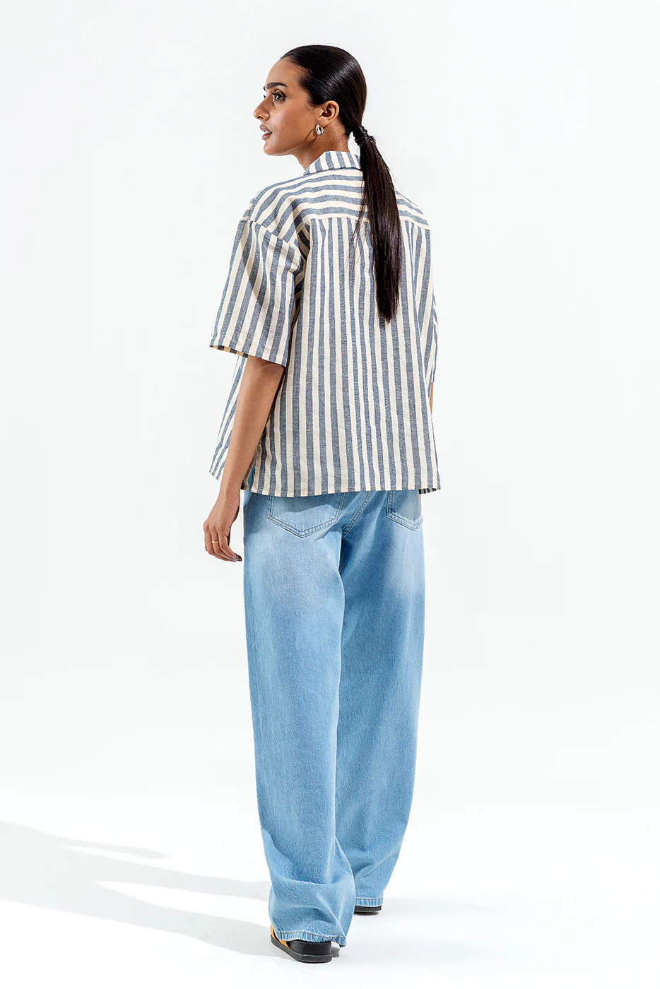 STRIPED BOXY SHIRT - Image 5