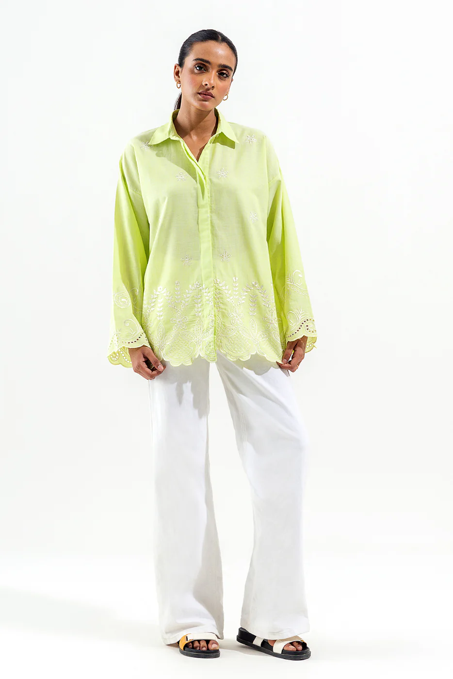 FUSION CHAMBRAY TOP (PRET) - Image 2