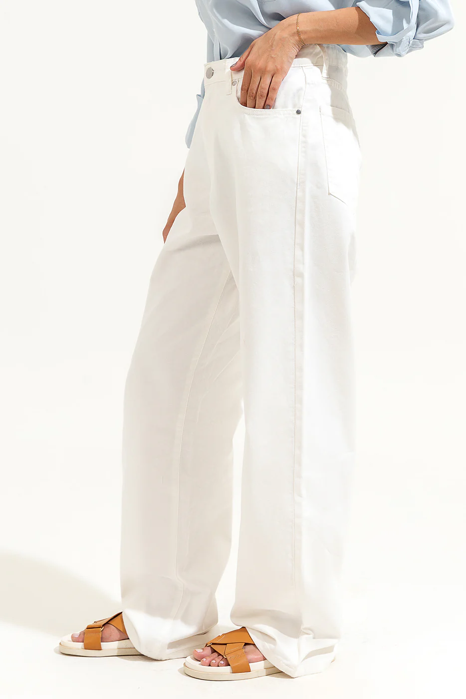 HIGH WAIST WIDE LEG JEANS - Image 2