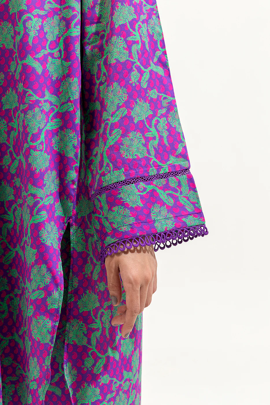 2 PIECE PRINTED LAWN SUIT (PRET) - Image 5