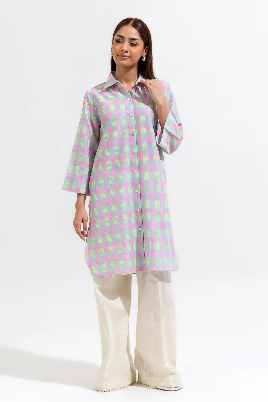 BASIC JACQUARD SHIRT (PRET) - Image 2