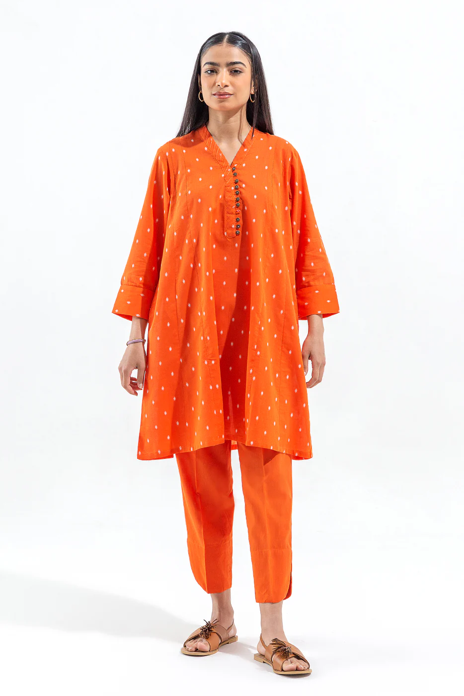 2 PIECE BASIC JACQUARD SUIT (PRET) - Image 2