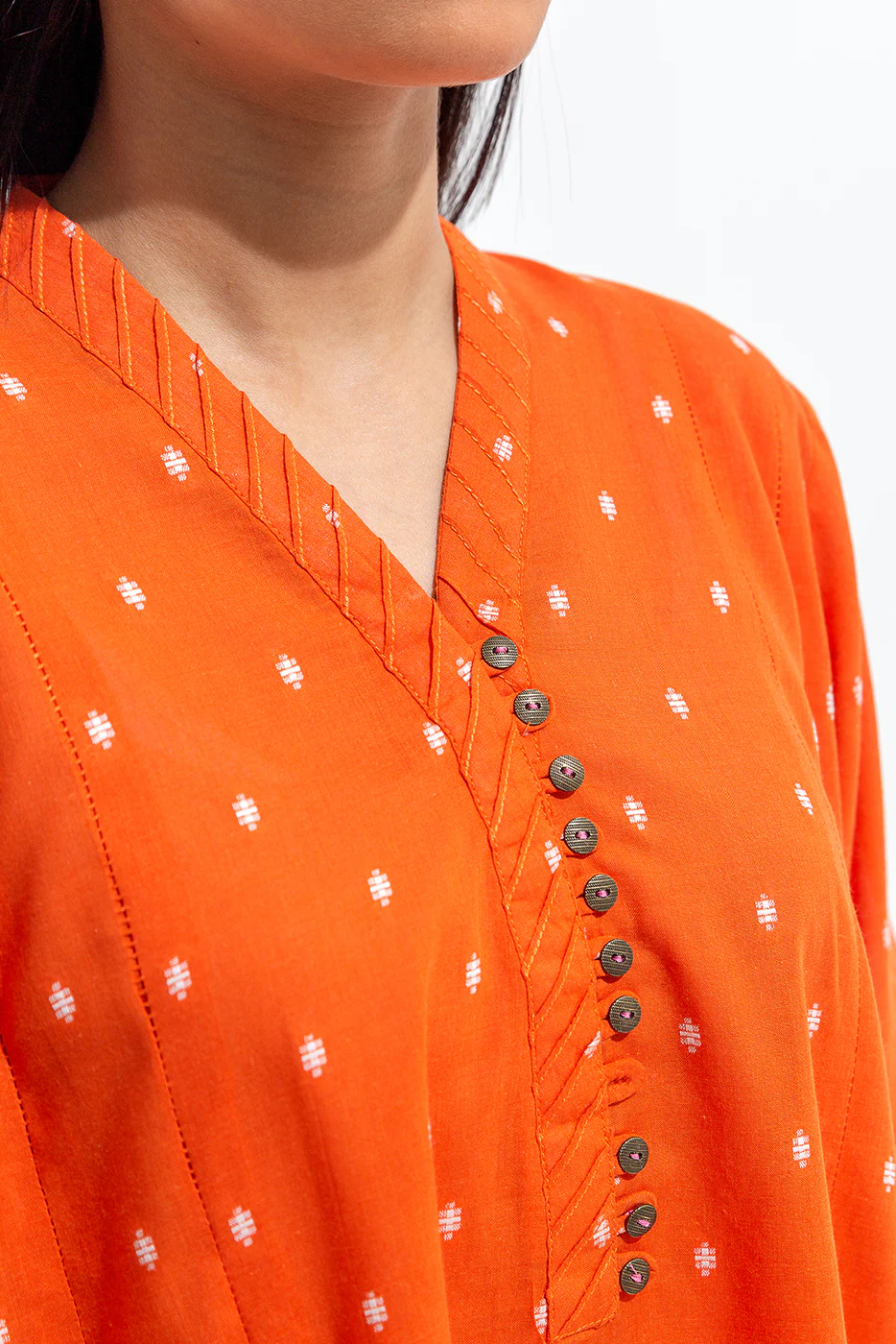 2 PIECE BASIC JACQUARD SUIT (PRET) - Image 3