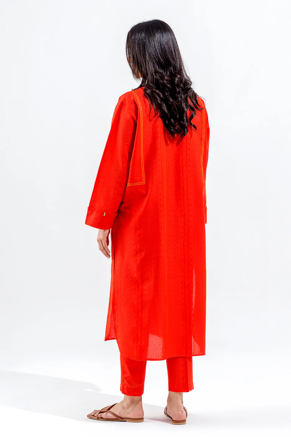 2 PIECE BASIC JACQUARD SUIT (PRET) - Image 3