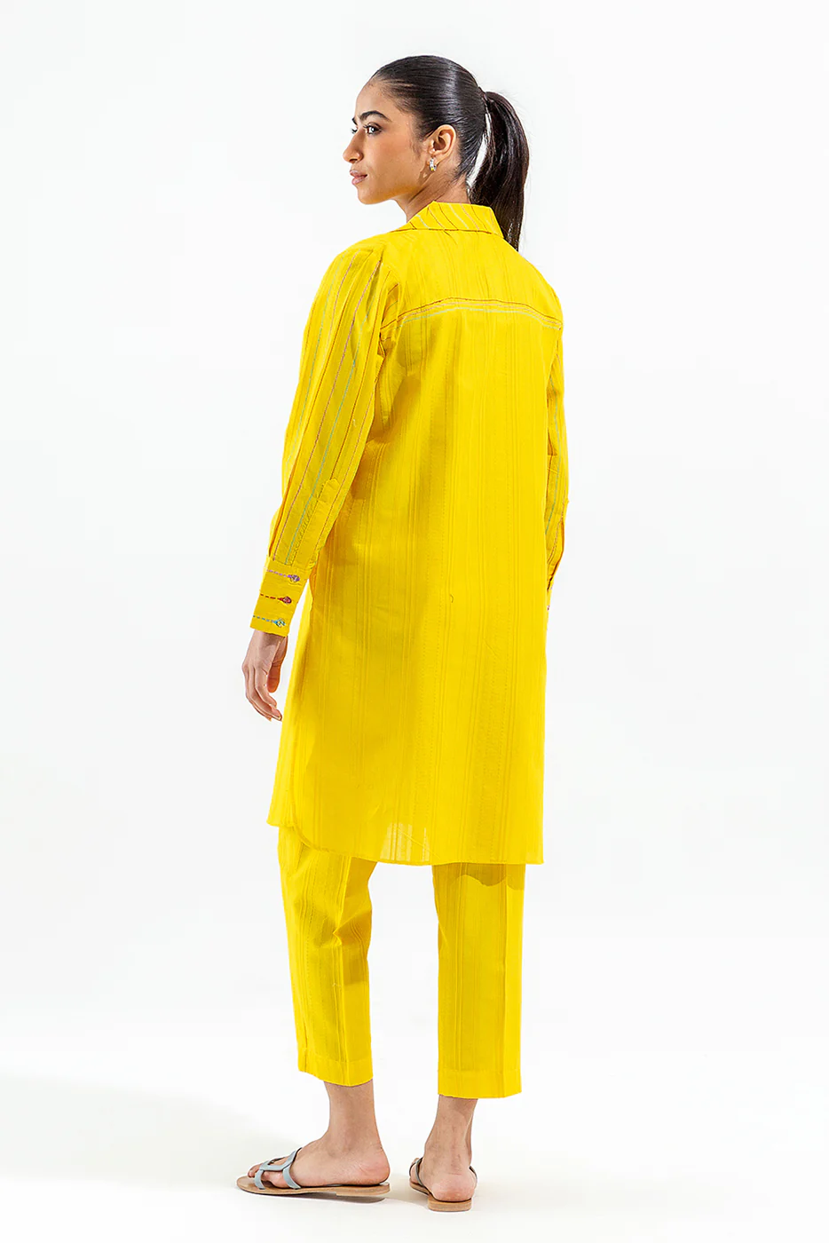 2 PIECE BASIC JACQUARD SUIT (PRET) - Image 2