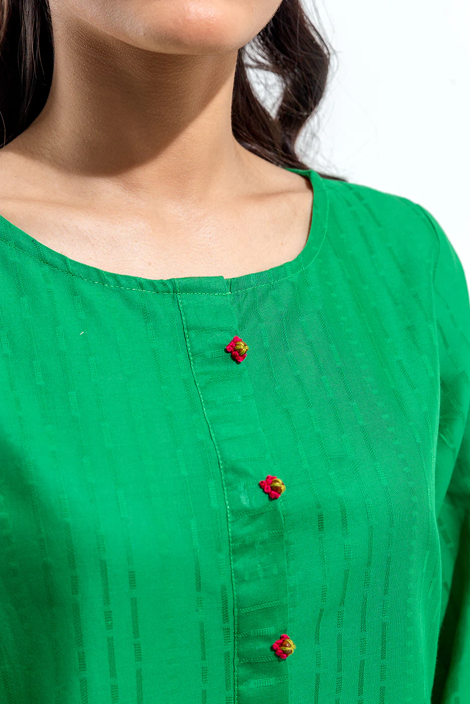 2 PIECE BASIC JACQUARD SUIT (PRET) - Image 2