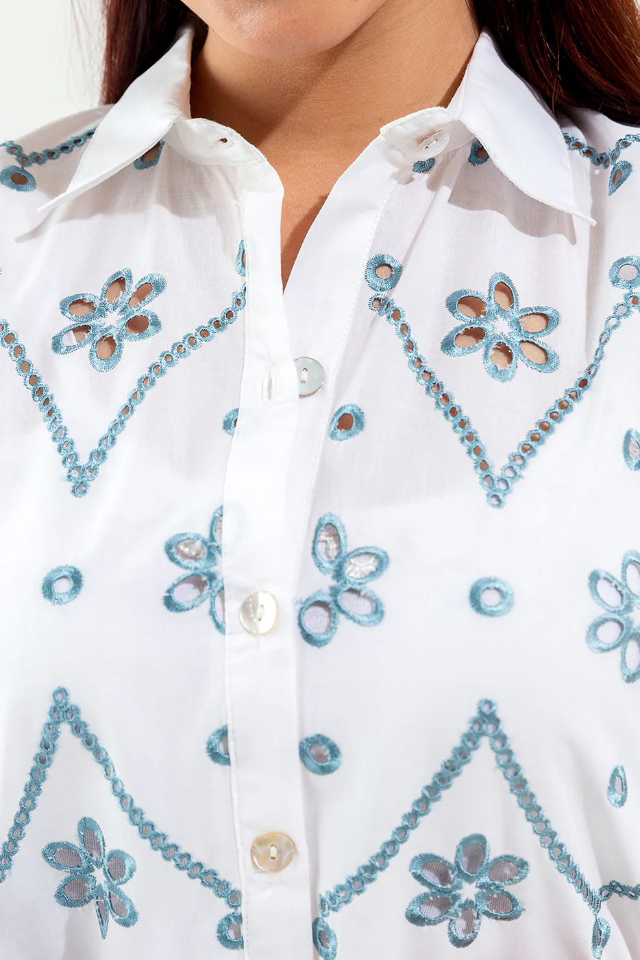EMBROIDERED DROP SHOULDER SHIRT - Image 4