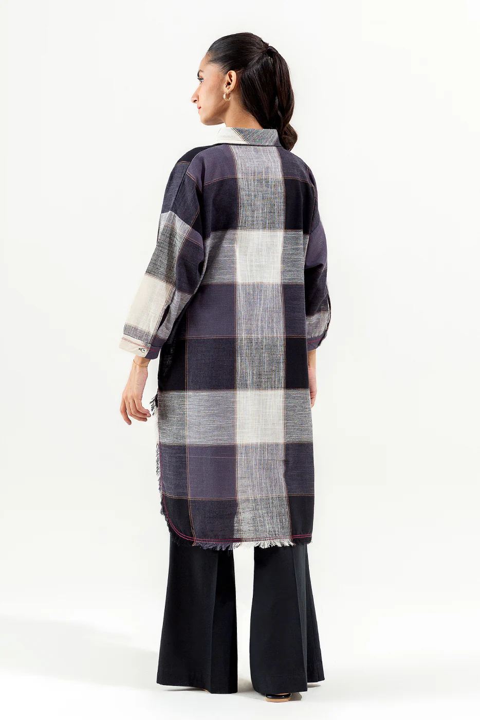 PRINTED YARN DYED SHIRT (PRET) - Image 3