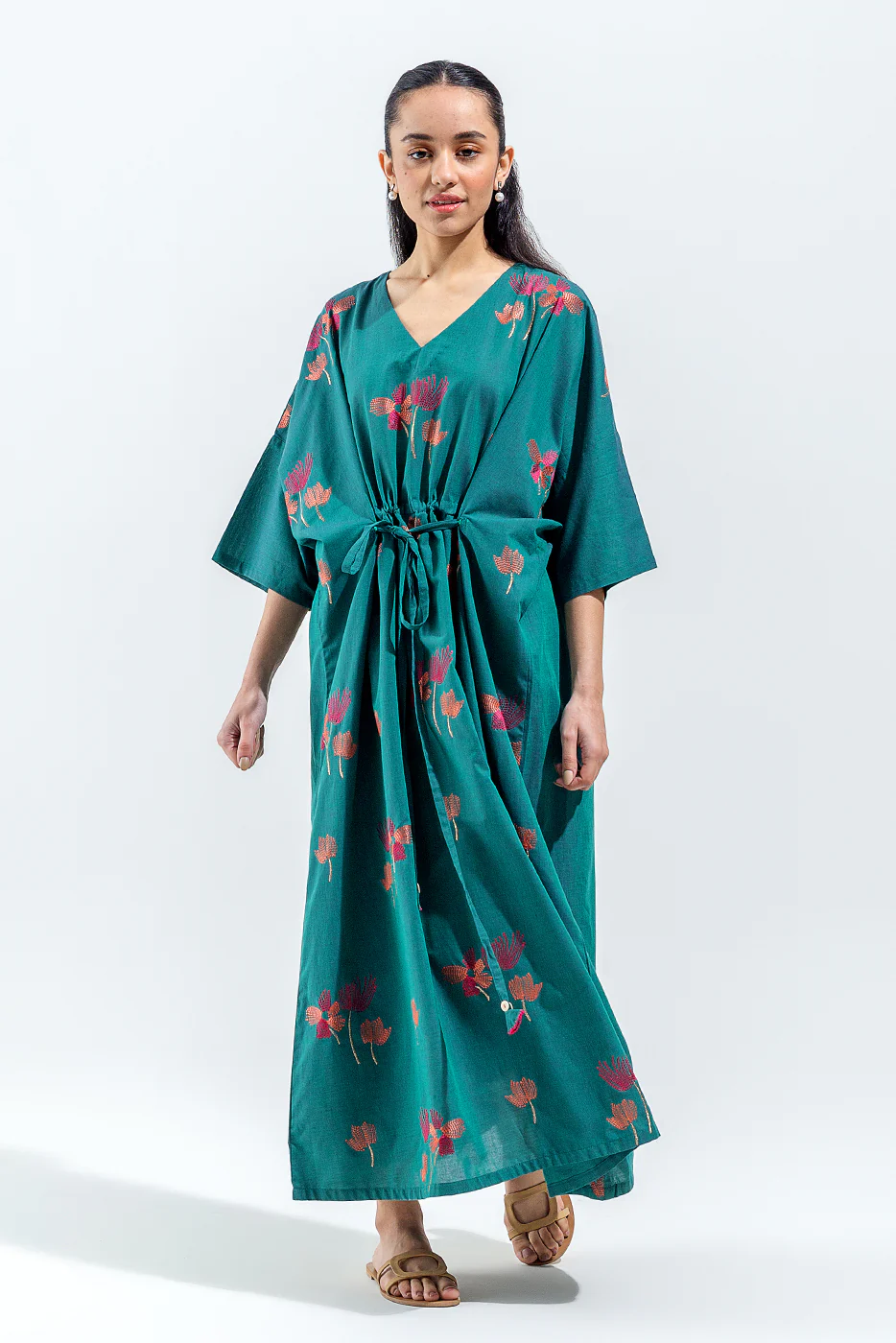 EMBROIDERED CHAMBREY SHIRT (PRET) - Image 4