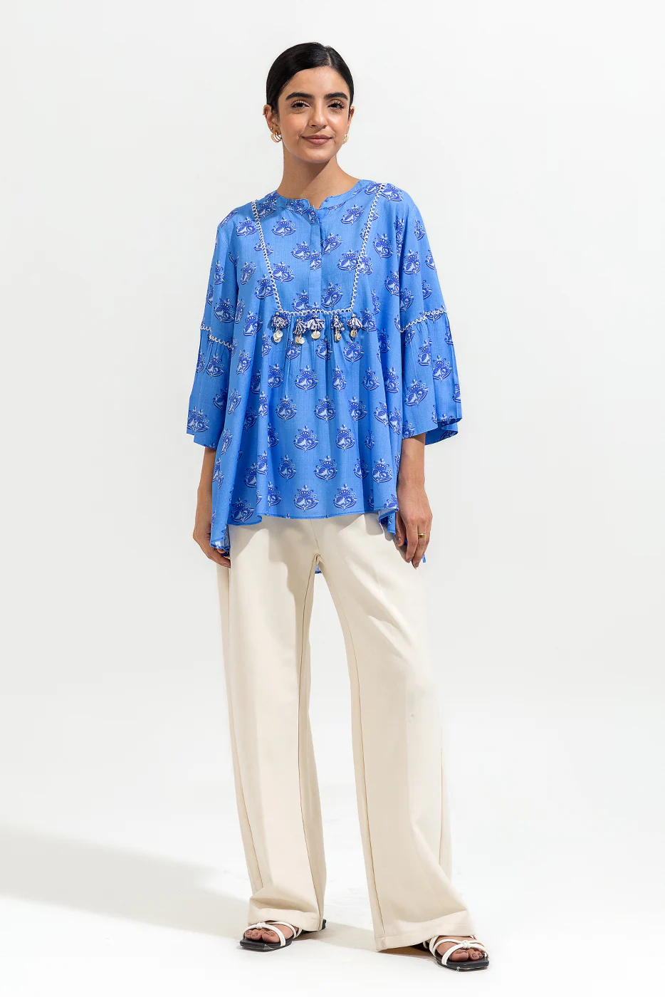 PRINTED VISCOSE TOP (PRET) - Image 2