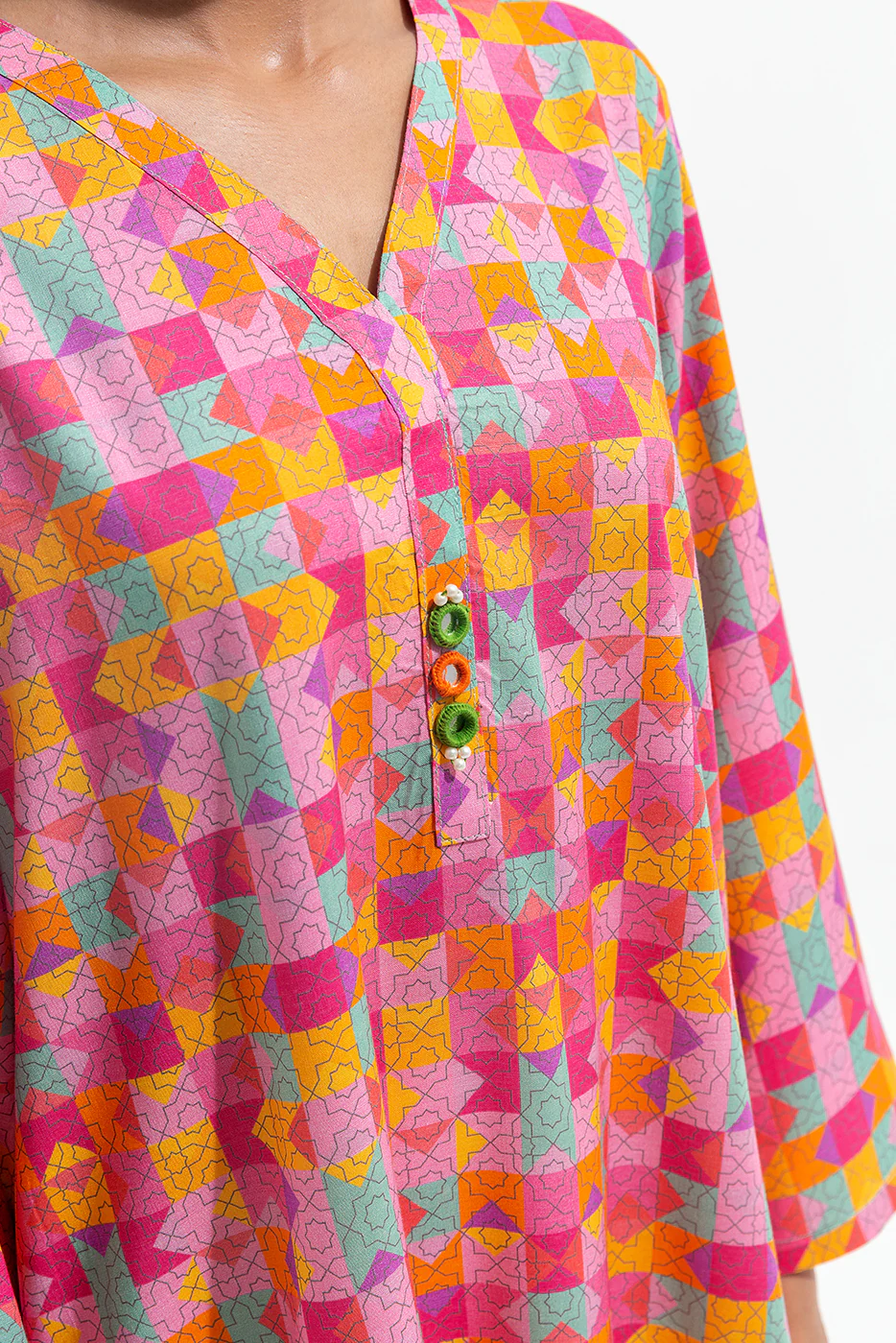 PRINTED VISCOSE SHIRT (PRET) - Image 4
