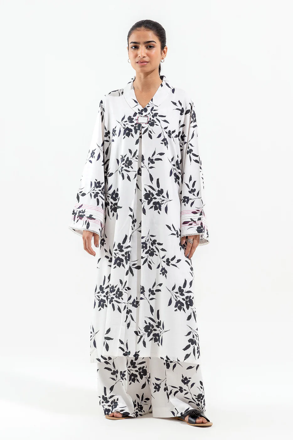 2 PIECE PRINTED VISCOSE SUIT (PRET) - Image 2