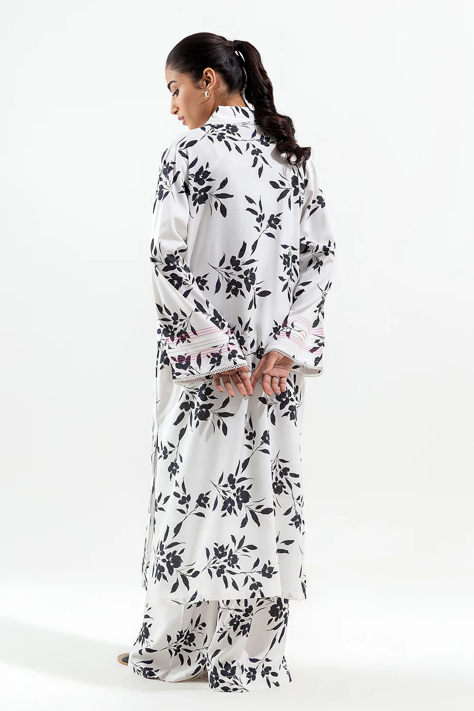 2 PIECE PRINTED VISCOSE SUIT (PRET) - Image 3