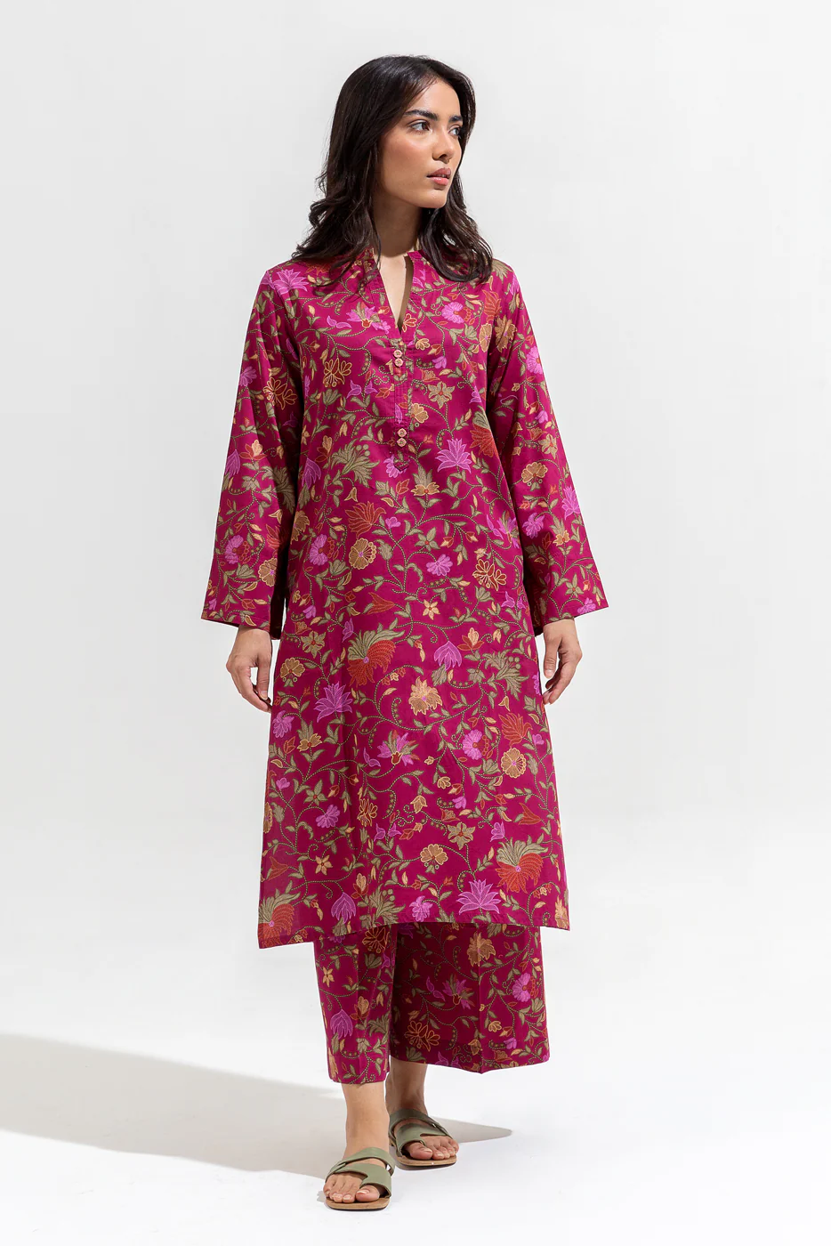 2 PIECE PRINTED PREMIUM LAWN SUIT (PRET) - Image 2