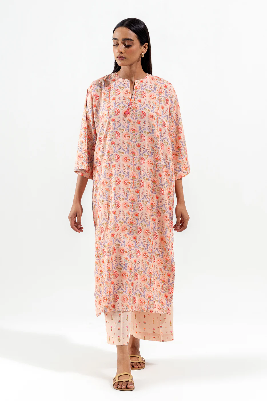 2 PIECE PRINTED VISCOSE SUIT (PRET) - Image 2