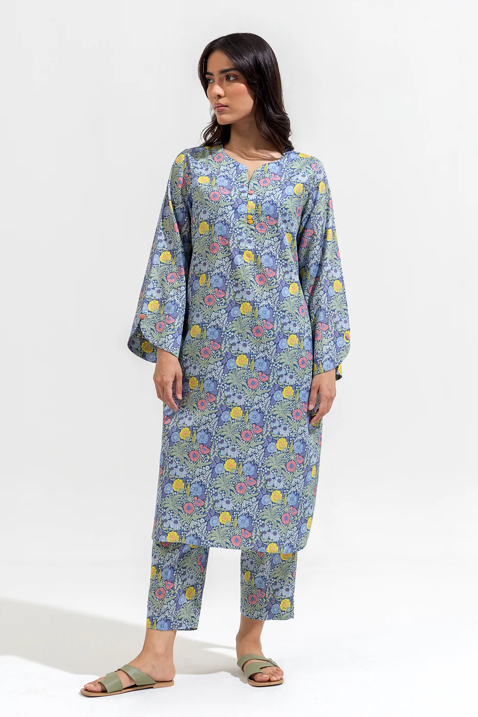 2 PIECE PRINTED PREMIUM LAWN SUIT (PRET) - Image 2