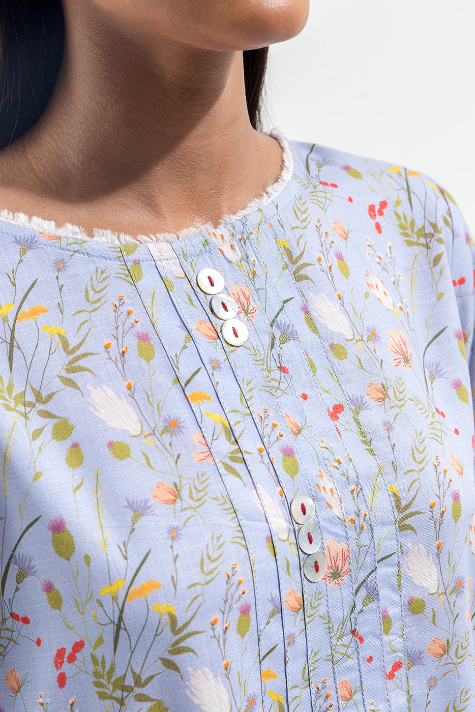 2 PIECE PRINTED VISCOSE SUIT (PRET) - Image 4