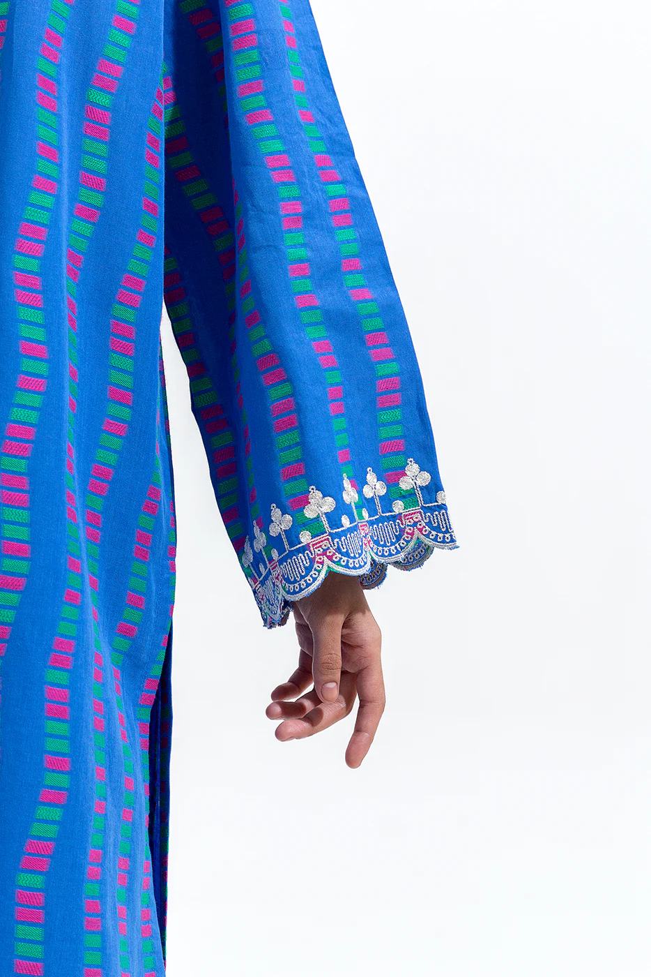 2 PIECE EMBROIDERED JACQUARD SUIT (PRET) - Image 5