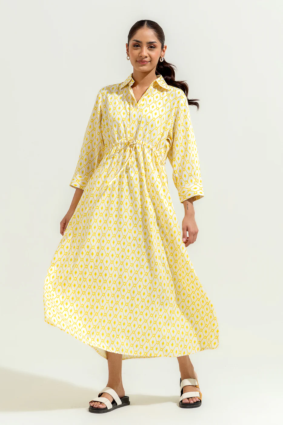 PRINTED LONG DRESS - Image 3