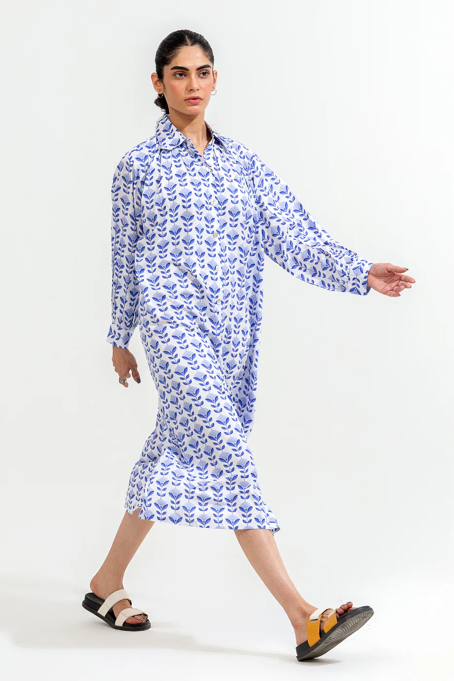 PRINTED LONG DRESS - Image 2