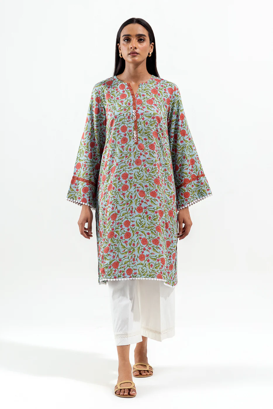 PRINTED VISCOSE SHIRT (PRET) - Image 2